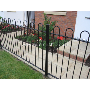 Bow top fence for pleasure ground